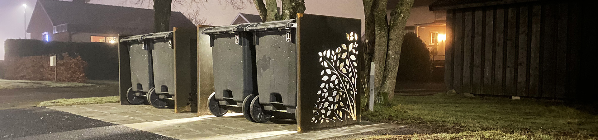 Sopkärlsskydd CORTEN