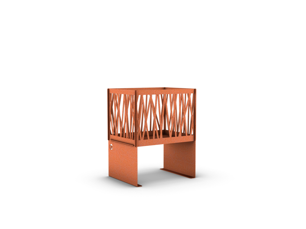 Eldkorg Natur i corten