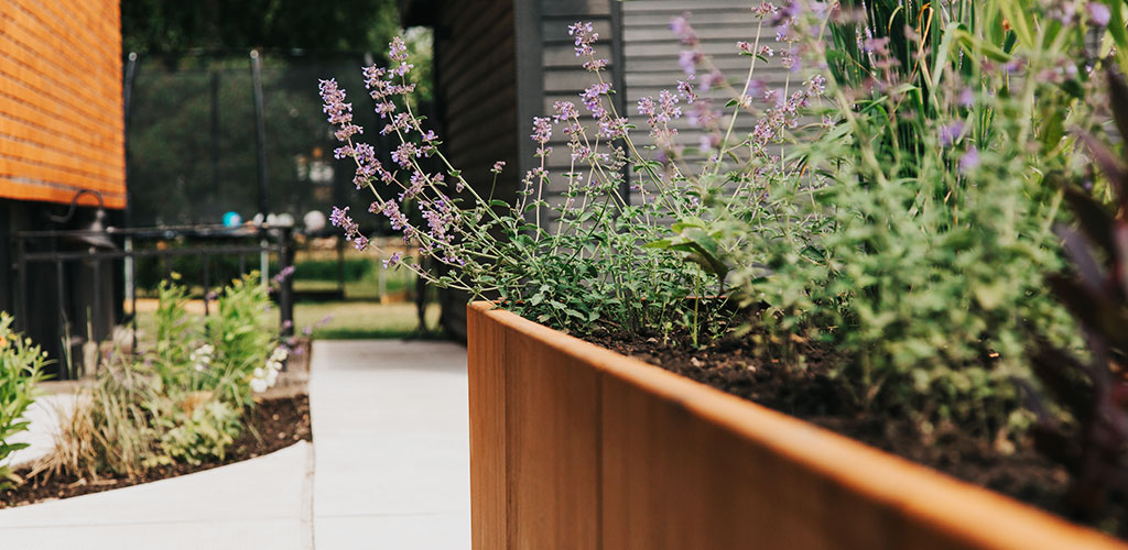 Sortiment - Modulbaserad odlingslåda i cortenstål