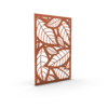 Fristående avskärmare Medium i corten, mönster Bladverk