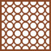 Avskärmare i corten, modell Loop