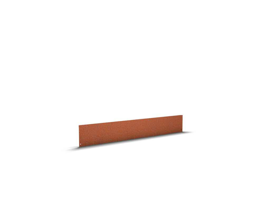 Rabattkant, modell Fals Solo, i COR-TEN®