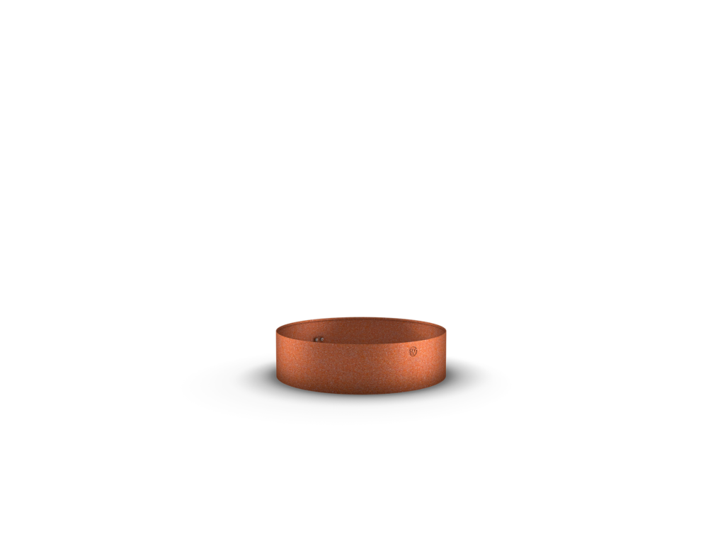 Trädring delad i corten