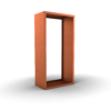Vedförvaring Vertikal i corten