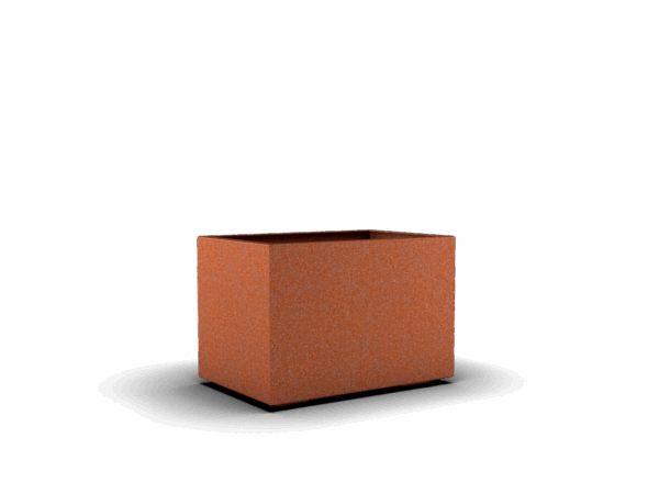 Planteringskärl Rektangel i corten