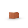 Rabattkant i corten vinkel 45°