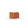 Rabattkant i corten vinkel 60°