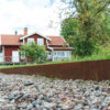 Rabattkant i corten, modell Natur