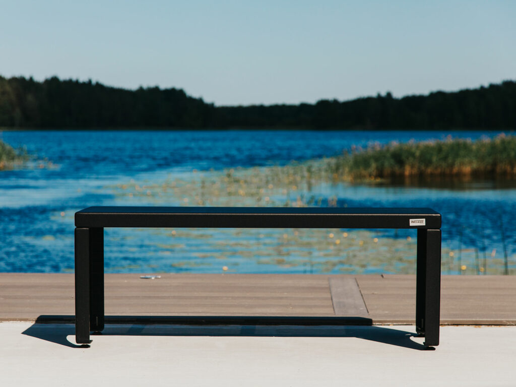 Bänk Modul i svart lackerat utförande