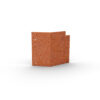 Rabattkant i corten vinkel 45° ytter