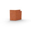 Rabattkant i corten vinkel 45° inner