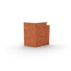 Rabattkant i corten vinkel 60° inner