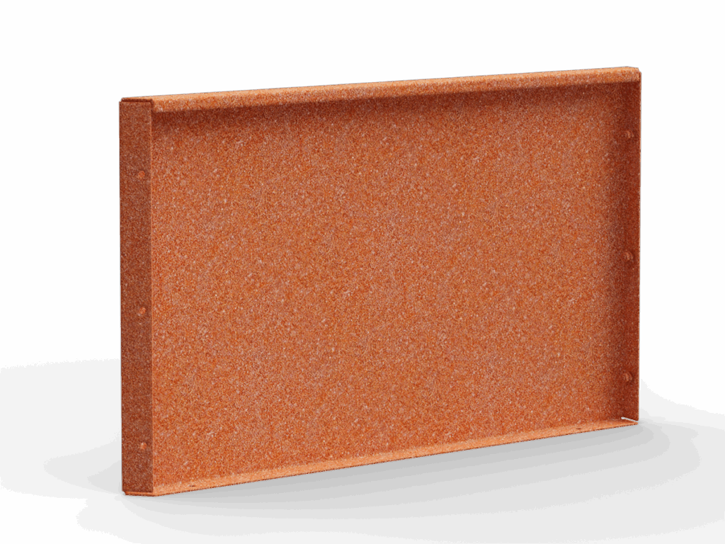 Insida påbyggnadssektion vänster till modulbaserad odlingslåda Form