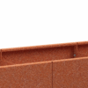 Odlingslåda modul Form H660 corten, närbild