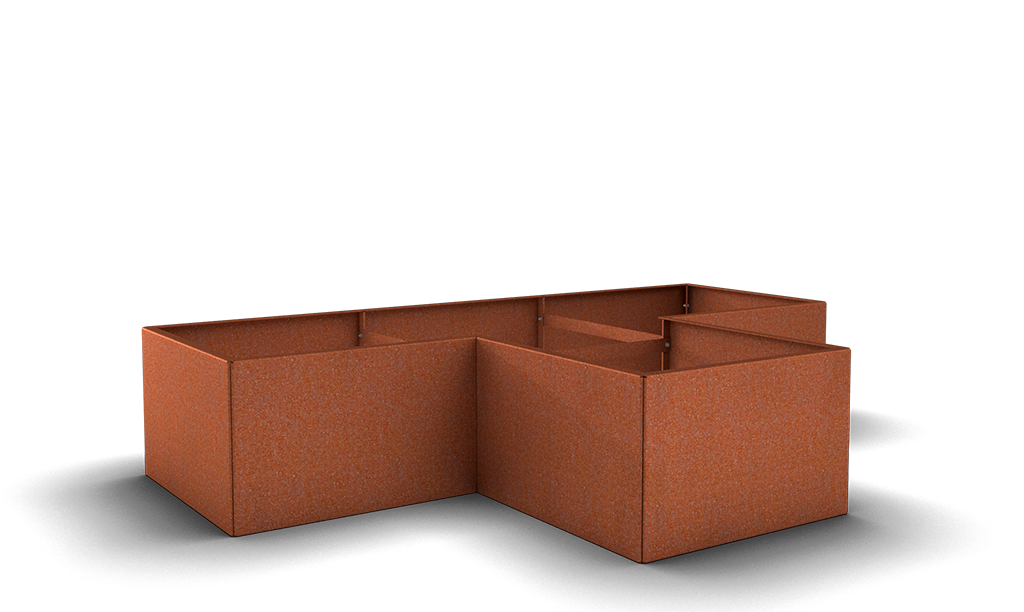 Oldingslåda Modul i cortenstål