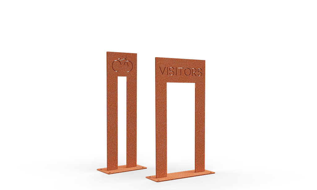 Skyltar i cortenstål