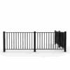 Staket Fagerhult i svartlackerad aluminium